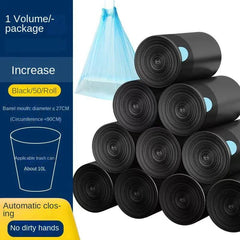 Thickened Drawstring Garbage Bag with Automatic Closure