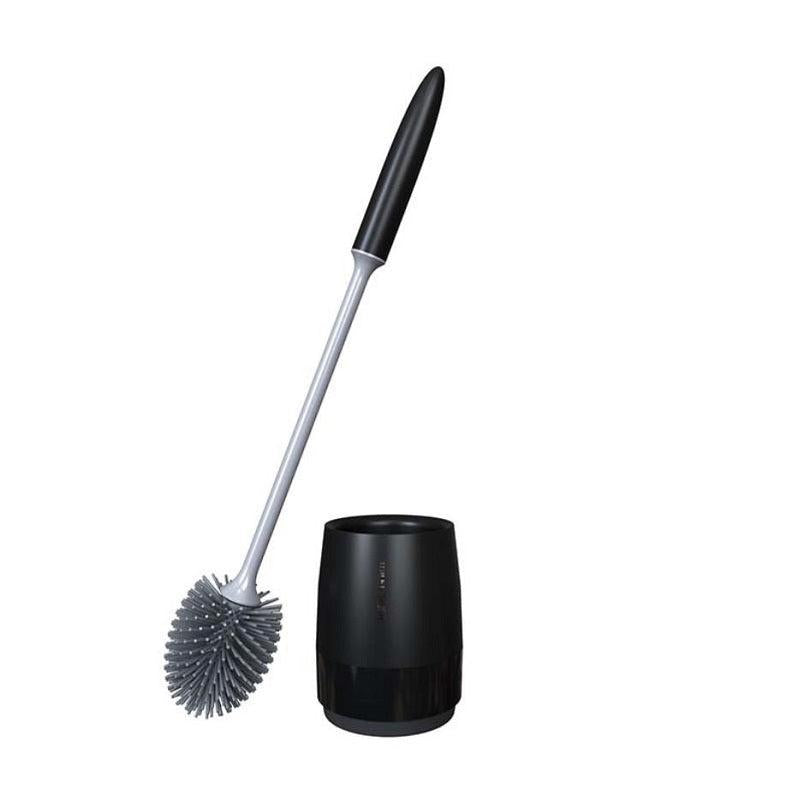 Silicone Toilet Brush Quick Draining Wall/Floor Cleaning Tool