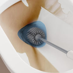 Silicone Toilet Brush Quick Draining Wall/Floor Cleaning Tool