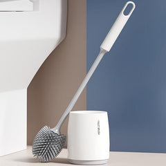 Silicone Toilet Brush Quick Draining Wall/Floor Cleaning Tool