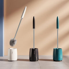 Silicone Toilet Brush Quick Draining Wall/Floor Cleaning Tool