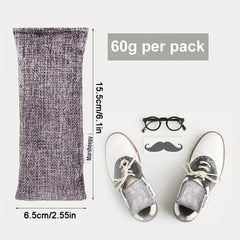 6pcs Bamboo Charcoal Deodorant Bags Activated Charcoal Odor Absorber