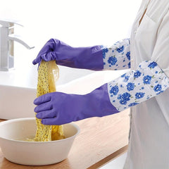Kitchen Dishwashing Gloves Latex Rubber Gloves Durable Waterproof Gloves