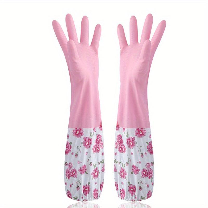 Kitchen Dishwashing Gloves Latex Rubber Gloves Durable Waterproof Gloves