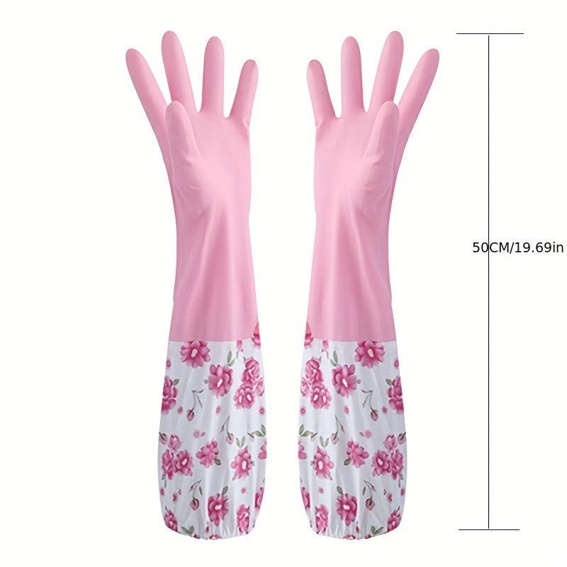 Kitchen Dishwashing Gloves Latex Rubber Gloves Durable Waterproof Gloves