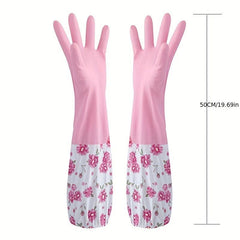 Kitchen Dishwashing Gloves Latex Rubber Gloves Durable Waterproof Gloves