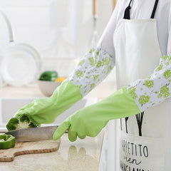 Kitchen Dishwashing Gloves Latex Rubber Gloves Durable Waterproof Gloves