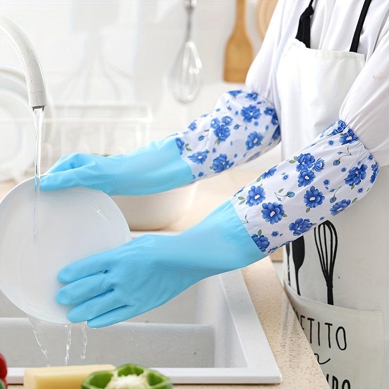 Kitchen Dishwashing Gloves Latex Rubber Gloves Durable Waterproof Gloves