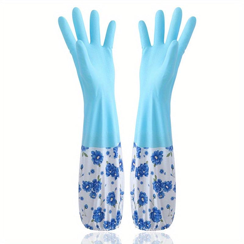 Kitchen Dishwashing Gloves Latex Rubber Gloves Durable Waterproof Gloves