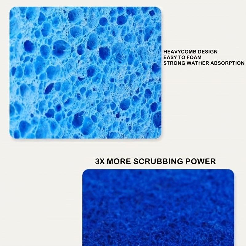 6 Pack Non Scratch Scrub Sponges Safe for Non Stick Cookware
