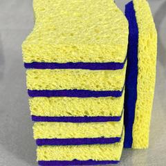 6 Pack Non Scratch Scrub Sponges Safe for Non Stick Cookware