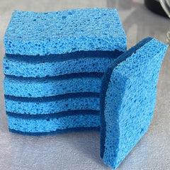 6 Pack Non Scratch Scrub Sponges Safe for Non Stick Cookware