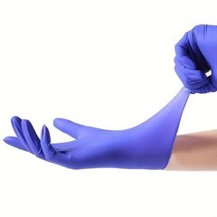 50pcs Nitrile Gloves Soft Industrial Powder Latex Protective G