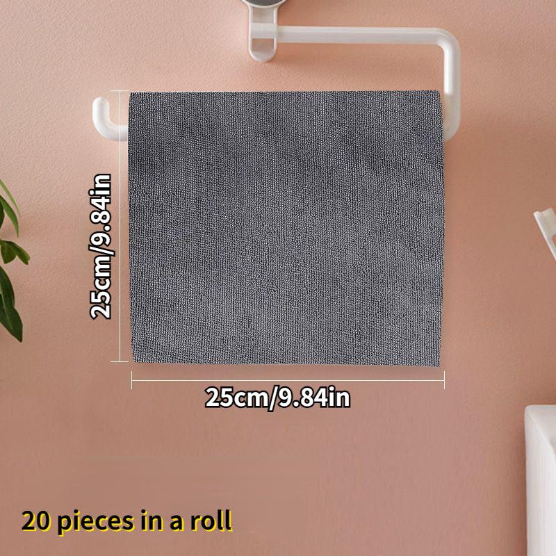 2pcs Non-Disposable Hand-Torn Rags In Rolls Absorbent Non-Lint Lazy Rags