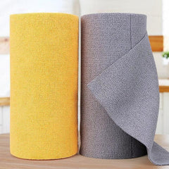 2pcs Non-Disposable Hand-Torn Rags In Rolls Absorbent Non-Lint Lazy Rags