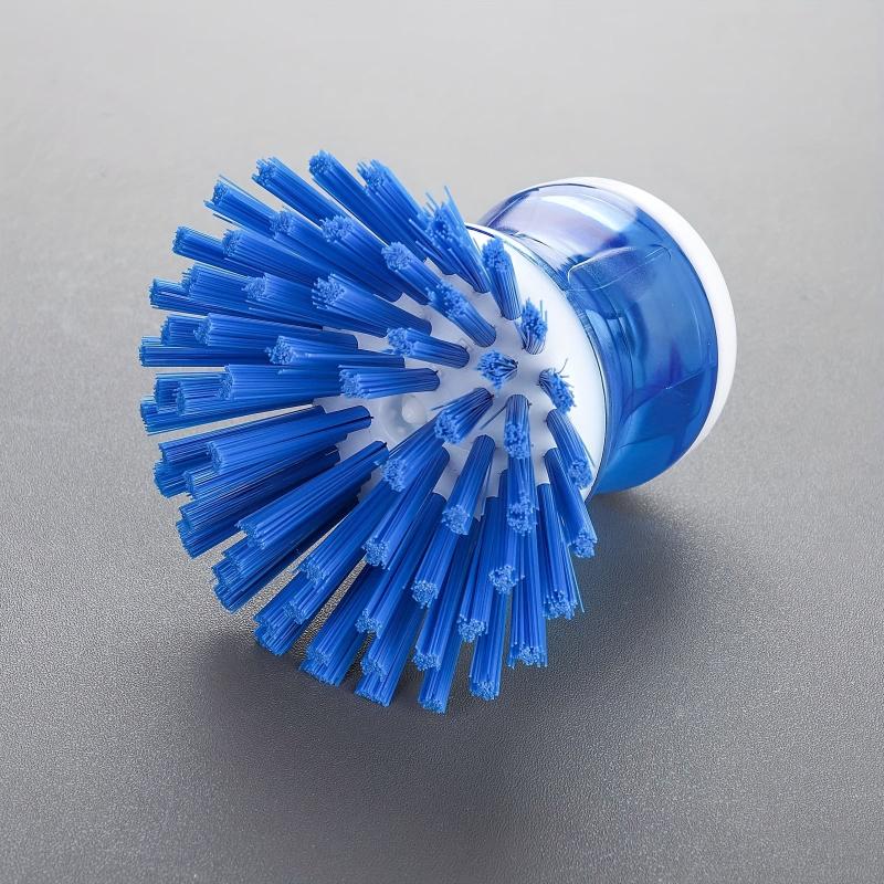 Detachable Pot Brush With Soap Dispenser Sponge Brush Head Kitchen Cleaning
