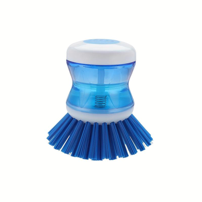 Detachable Pot Brush With Soap Dispenser Sponge Brush Head Kitchen Cleaning