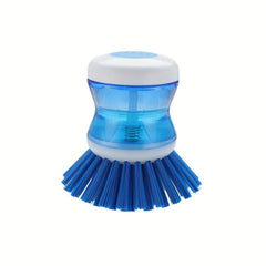 Detachable Pot Brush With Soap Dispenser Sponge Brush Head Kitchen Cleaning