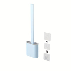 Toilet Brush With Holder Long Handle Flexible Cleaning Brush