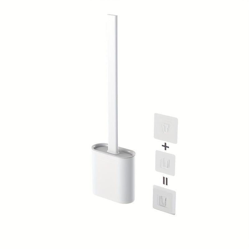 Toilet Brush With Holder Long Handle Flexible Cleaning Brush