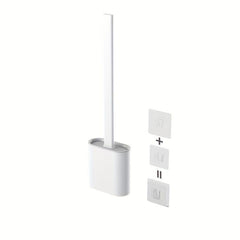 Toilet Brush With Holder Long Handle Flexible Cleaning Brush