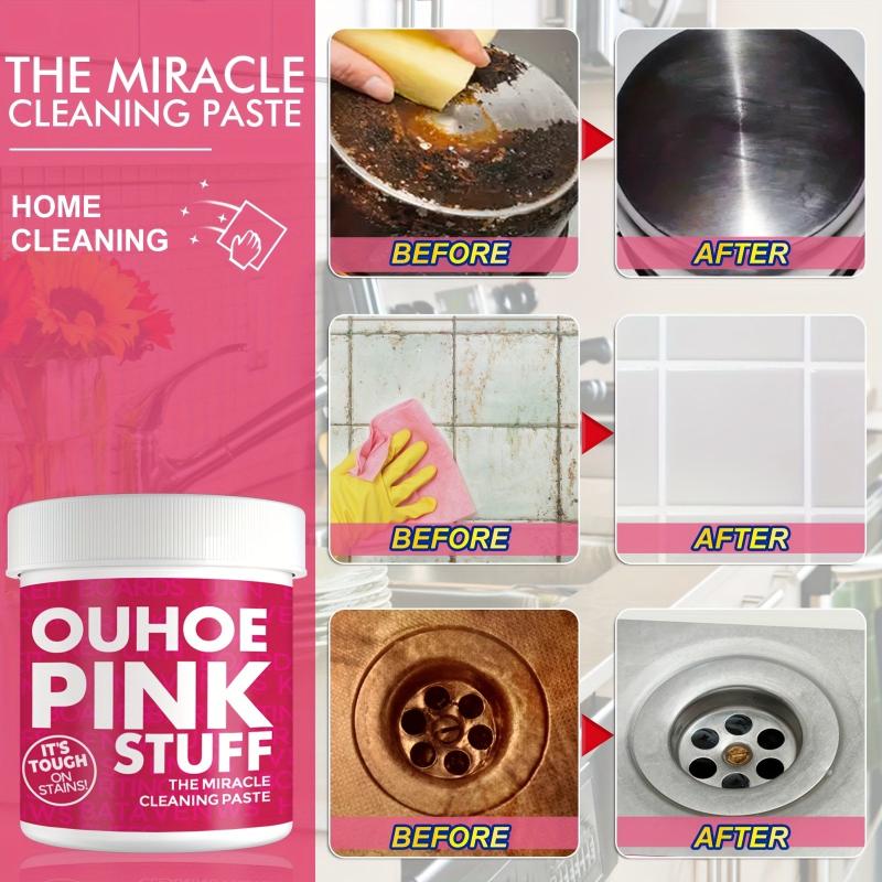 Universal Pink Cleaning Powder for Heavy Kitchen Stains