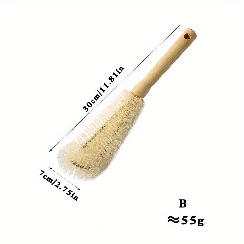 Wooden Handle Cup Cleaning Brush Household Cleaning Artifact