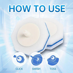 60-Count Disposable Toilet Cleaning Wand Refills - Upgraded Material
