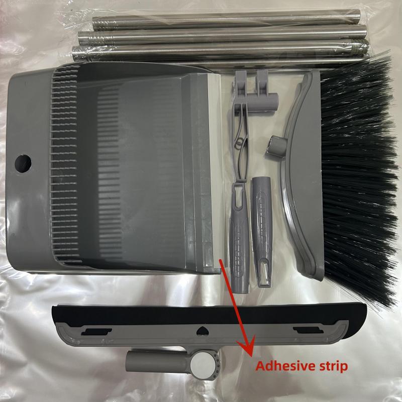 3pcs Broom And Dustpan Set Long Handle Sweeping Set For Home
