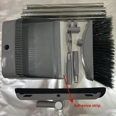 3pcs Broom And Dustpan Set Long Handle Sweeping Set For Home