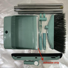 3pcs Broom And Dustpan Set Long Handle Sweeping Set For Home