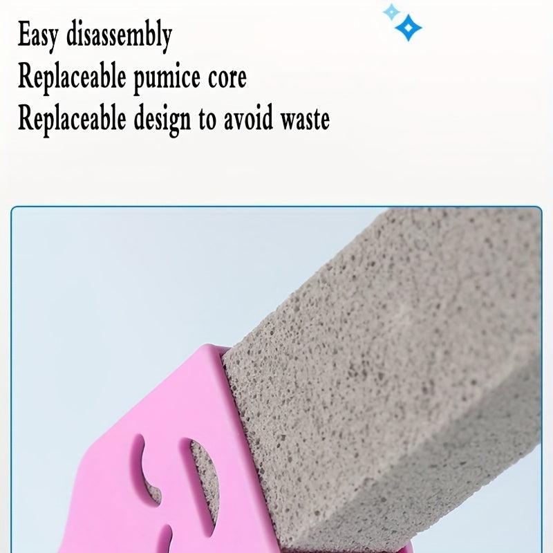 Toilet Cleaning Brush Set with Pumice Stone Stick