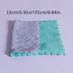 10pcs Microfiber Cleaning Cloth Reusable Household Rag Kitchen Towel