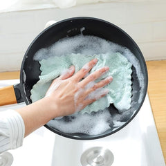 10pcs Microfiber Cleaning Cloth Reusable Household Rag Kitchen Towel
