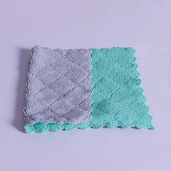 10pcs Microfiber Cleaning Cloth Reusable Household Rag Kitchen Towel