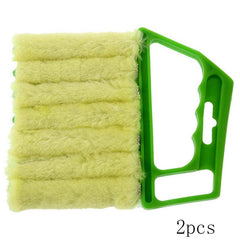 2pcs Window Blind Cleaning Brush 7 Finger Dusting Cleaner Tool