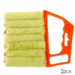 2pcs Window Blind Cleaning Brush 7 Finger Dusting Cleaner Tool