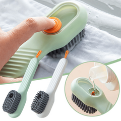 2pcs Long Handle Shoe Brush Soft Fur Cleaning Brush Automatic Li
