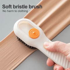 2pcs Long Handle Shoe Brush Soft Fur Cleaning Brush Automatic Li