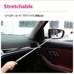 Portable Wiper Scraper Cleaning Car Rearview Mirror 2 in 1 Window Cleaner