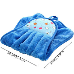 Absorbent Coral Velvet Hand Towel for Kitchen and Bathroom Use