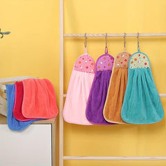 Absorbent Coral Velvet Hand Towel for Kitchen and Bathroom Use