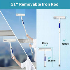 Squeegee For Window Cleaning With Spray Function & Scrubber