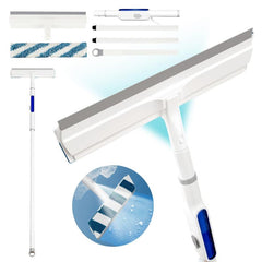 Squeegee For Window Cleaning With Spray Function & Scrubber