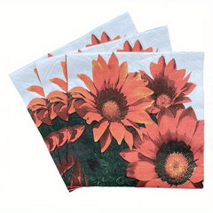 Sunflower Printing Paper Napkins - Decorative for Birthday Tea Party Wedding