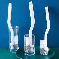 2pcs Cup & Crevice Cleaning Brush Set Long Handle Water Milk Bottle Small Brush