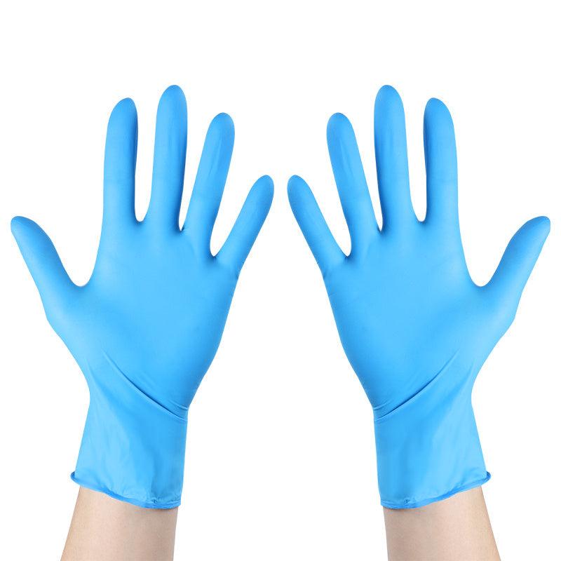 100pcs 9inch Disposable Nitrile Gloves Non-slip Extra Thick Industrial Wear