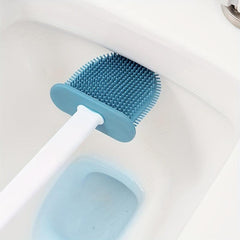 3pcs Wall-mounted Toilet Set Long Handle Cleaning Brush Soft Hair Household