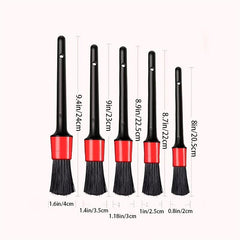 Detailing Brush Set 5 Different Sizes Mixed Fiber Plastic Handle
