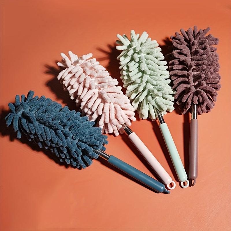 2pcs Telescopic Microfiber Hand Feather Duster Cleaning Supplies
